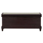 Banc à chaussures cannelé classique avec coussin et 3 tiroirs