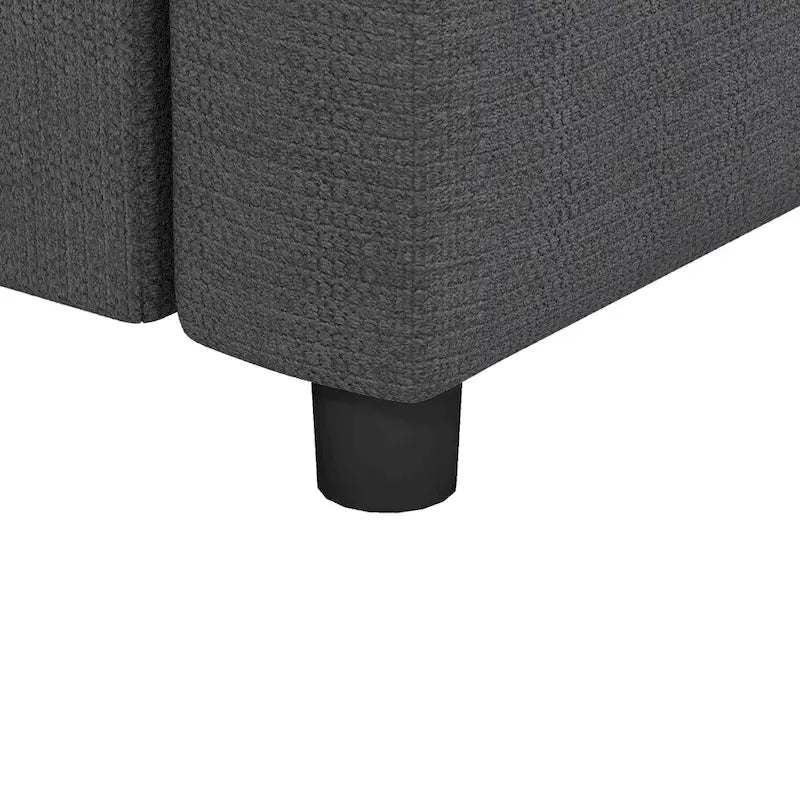 Canapé d'angle modulable, Canapé en velours côtelé réversible en U