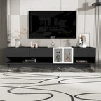 Meuble TV 74" avec rangement et compartiment pour TV jusqu'à 80"