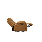 Fauteuil inclinable gris à deux moteurs avec pivotement à 240°, fonction de balancement, ports USB et appui-tête réglable