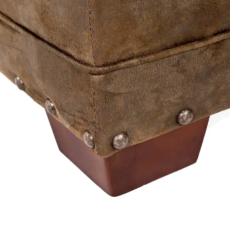 Meuble TV 71" brun avec osier naturel