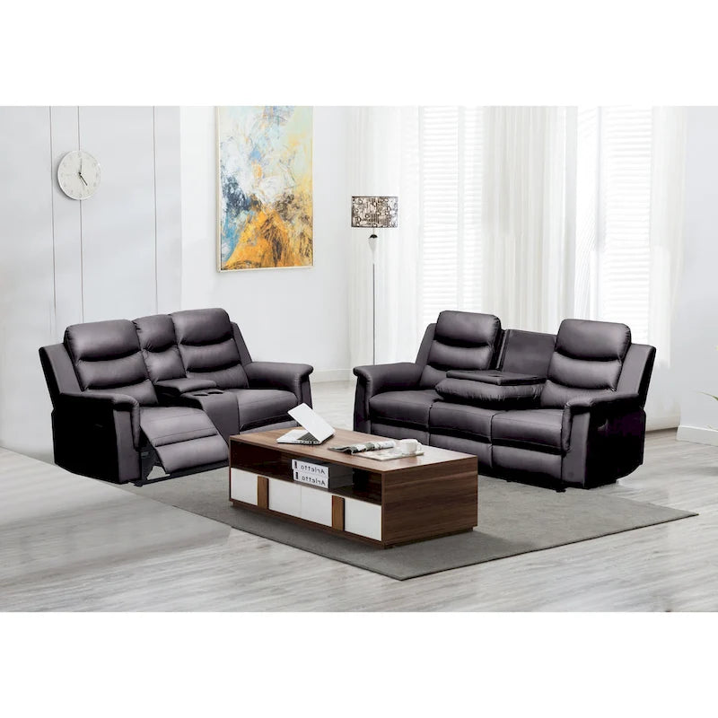 Housse de canapé inclinable avec console centrale