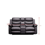Housse de canapé inclinable avec console centrale