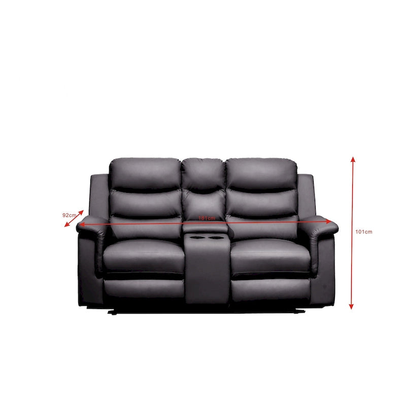 Housse de canapé inclinable avec console centrale