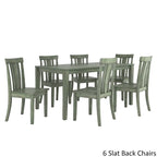 Table à manger rectangulaire vert sauge antique de 60 pouces