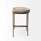 Tabouret de comptoir en cuir véritable noir avec piétement en métal nickelé