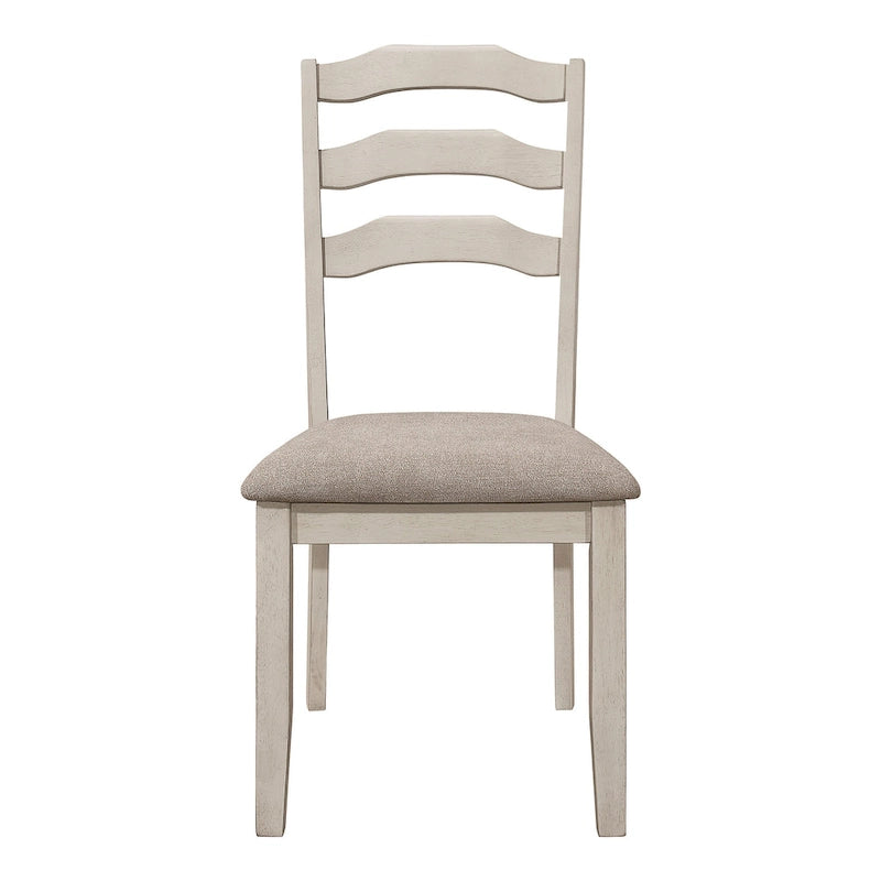 Table à manger 7 pièces Noix de Muscade et Crème Rustique