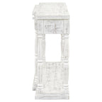 Console rétro à 4 tiroirs et 1 étagère, table d'entrée classique, table d'appoint pour canapé avec rangement
