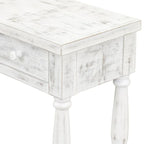 Console rétro à 4 tiroirs et 1 étagère, table d'entrée classique, table d'appoint pour canapé avec rangement