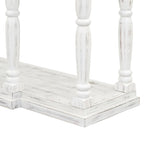 Console rétro à 4 tiroirs et 1 étagère, table d'entrée classique, table d'appoint pour canapé avec rangement