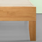 Lit plateforme en pin massif de luxe de 14 pouces