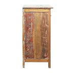 Armoire artisanale en bois brun