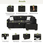 Fauteuil inclinable motorisé à dossier haut en tissu bouclé de 35,5 po