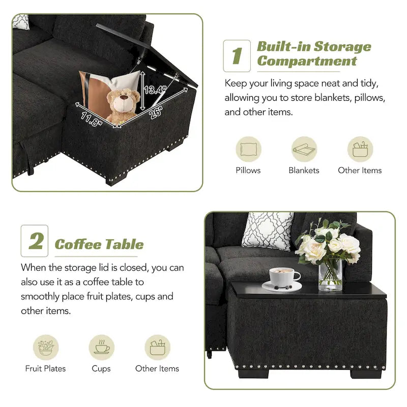 Fauteuil inclinable motorisé à dossier haut en tissu bouclé de 35,5 po