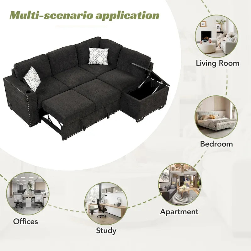 Fauteuil inclinable motorisé à dossier haut en tissu bouclé de 35,5 po