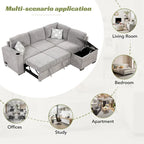Fauteuil inclinable motorisé à dossier haut en tissu bouclé de 35,5 po