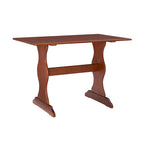 Table à manger familiale marron foncé