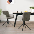 Chaises de salle à manger pivotantes, 2 pièces, fauteuils d'appoint modernes rembourrés en velours - 20,3 x 23,2 x 32,9
