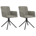 Chaises de salle à manger pivotantes, 2 pièces, fauteuils d'appoint modernes rembourrés en velours - 20,3 x 23,2 x 32,9
