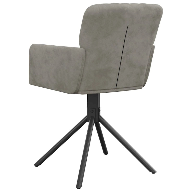 Chaises de salle à manger pivotantes, 2 pièces, fauteuils d'appoint modernes rembourrés en velours - 20,3 x 23,2 x 32,9