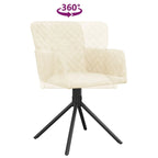 Chaises de salle à manger pivotantes, 2 pièces, fauteuils d'appoint modernes rembourrés en velours - 20,3 x 23,2 x 32,9
