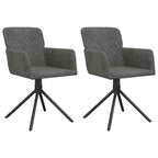 Chaises de salle à manger pivotantes, 2 pièces, fauteuils d'appoint modernes rembourrés en velours - 20,3 x 23,2 x 32,9