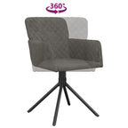 Chaises de salle à manger pivotantes, 2 pièces, fauteuils d'appoint modernes rembourrés en velours - 20,3 x 23,2 x 32,9