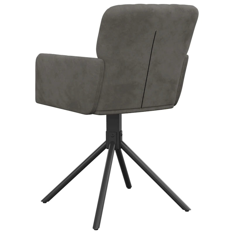 Chaises de salle à manger pivotantes, 2 pièces, fauteuils d'appoint modernes rembourrés en velours - 20,3 x 23,2 x 32,9