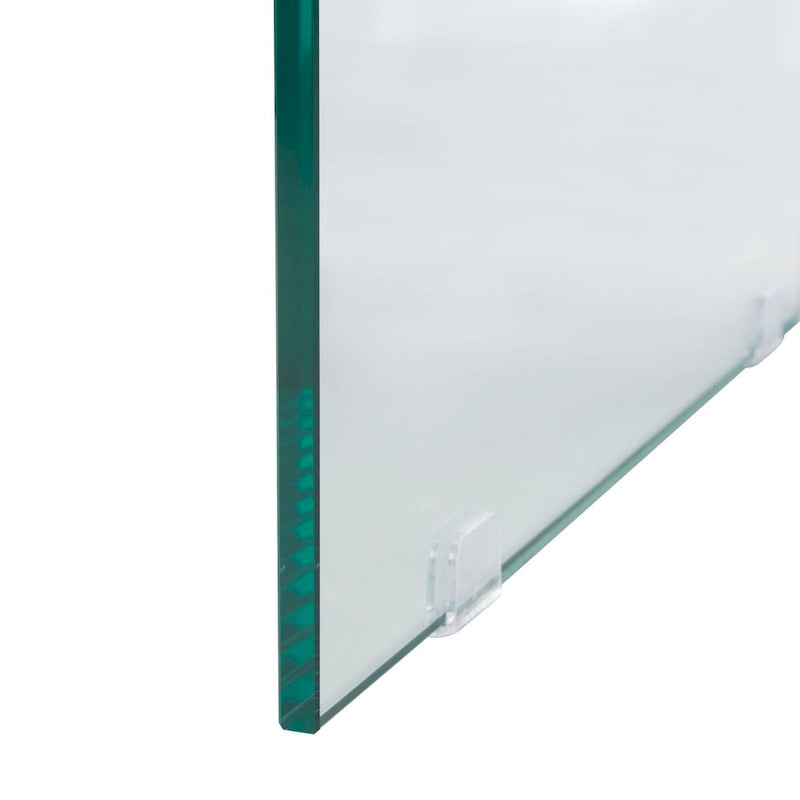 Table basse rectangulaire pieds en verre