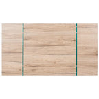 Table basse rectangulaire pieds en verre
