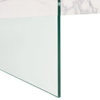 Table basse rectangulaire pieds en verre