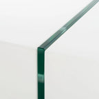 Table basse rectangulaire pieds en verre