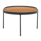 Table basse ovale miroir - 32 po L x 23 po P x 14 po H - 32Lx23Px14H
