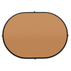 Table basse ovale miroir - 32 po L x 23 po P x 14 po H - 32Lx23Px14H