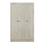 Armoire à 3 portes persiennes avec étagères