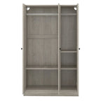 Armoire à 3 portes persiennes avec étagères