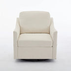 Fauteuil pivotant d'appoint en tissu moderne avec ports USB