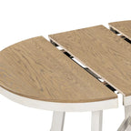 Table de salle à manger extensible vintage et élégante avec rallonge amovible