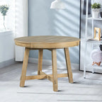 Table de salle à manger extensible vintage et élégante avec rallonge amovible