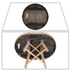 Table de salle à manger extensible vintage et élégante avec rallonge amovible