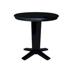 Tabouret de comptoir de ferme à fuseaux de 24 po - 18L x 21P x 39H