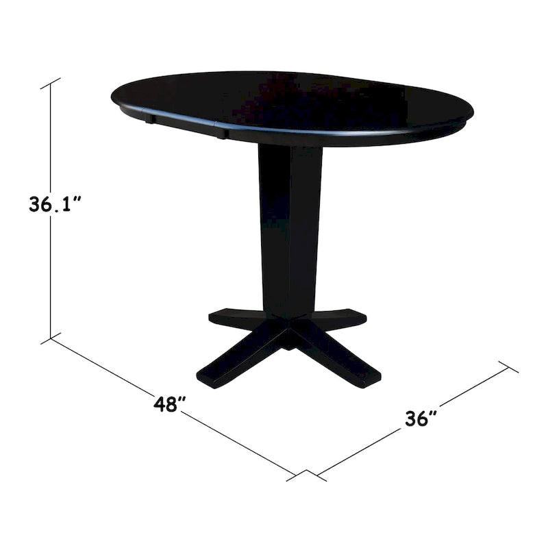Tabouret de comptoir de ferme à fuseaux de 24 po - 18L x 21P x 39H