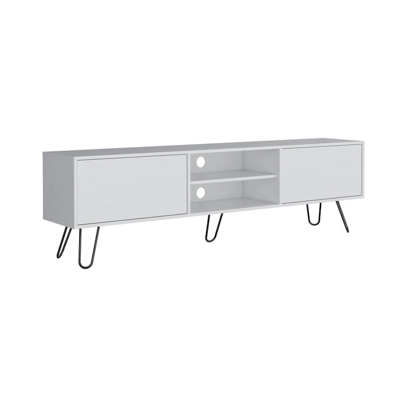 Meuble TV 2 portes Pieds épingles