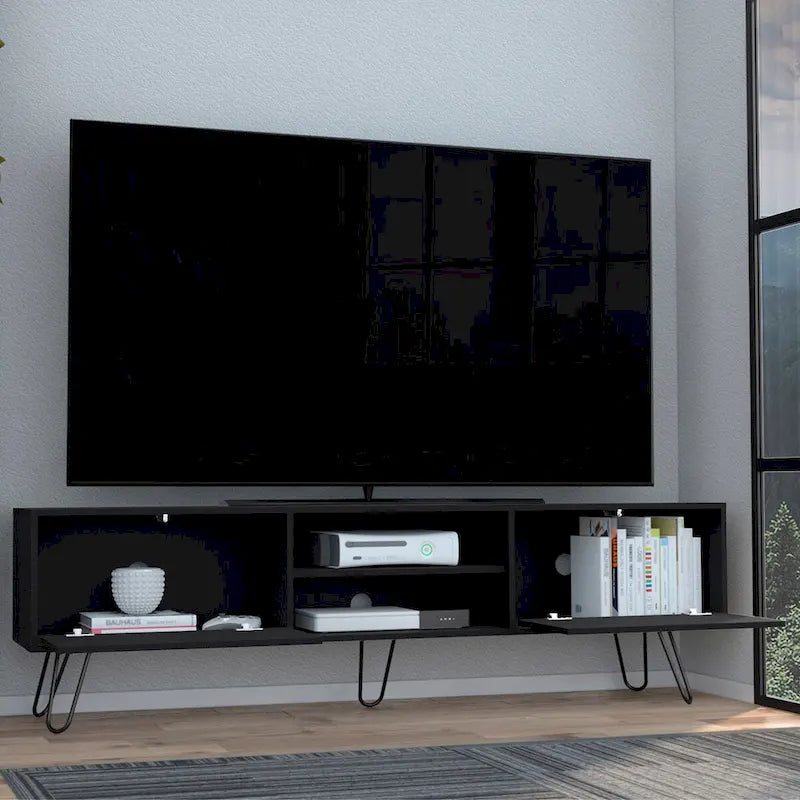 Meuble TV 2 portes Pieds épingles