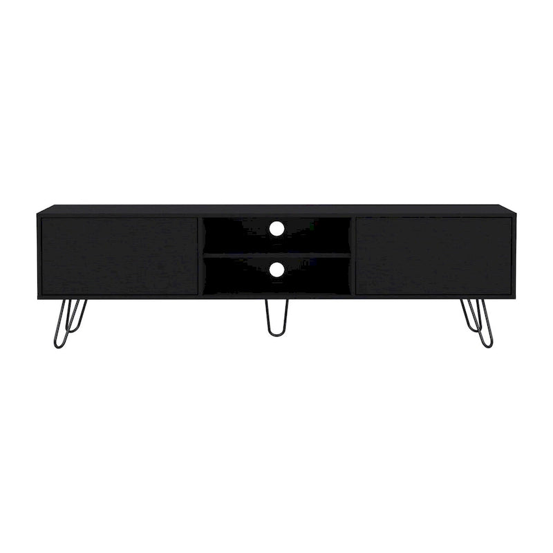 Meuble TV 2 portes Pieds épingles