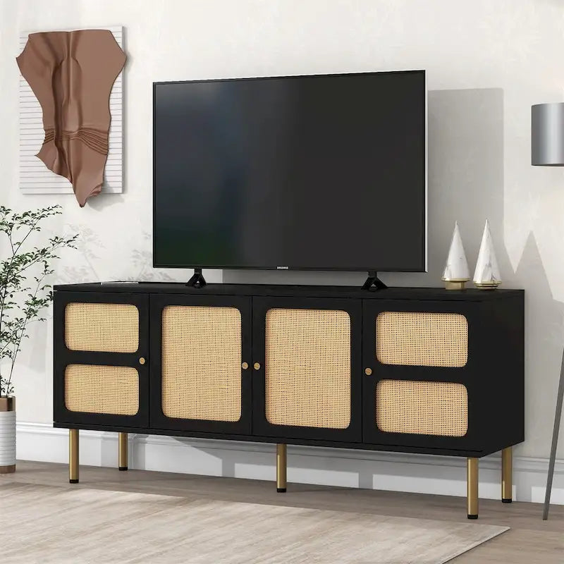 Meuble TV tissé pour téléviseurs jusqu'à 70 po