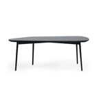Table basse de forme libre en marbre noir et noir 47