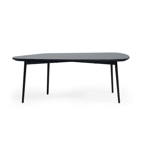 Table basse de forme libre en marbre noir et noir 47
