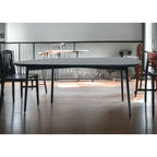 Table basse de forme libre en marbre noir et noir 47