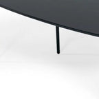 Table basse de forme libre en marbre noir et noir 47